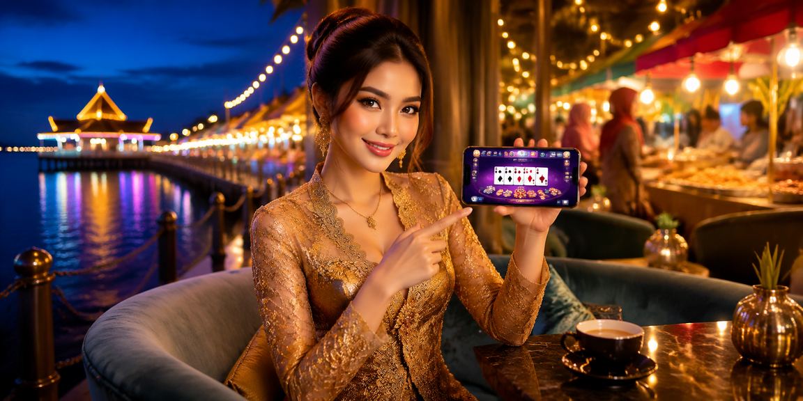 Permainan Teen Patti tradisional dengan pakaian kebaya di Malaysia